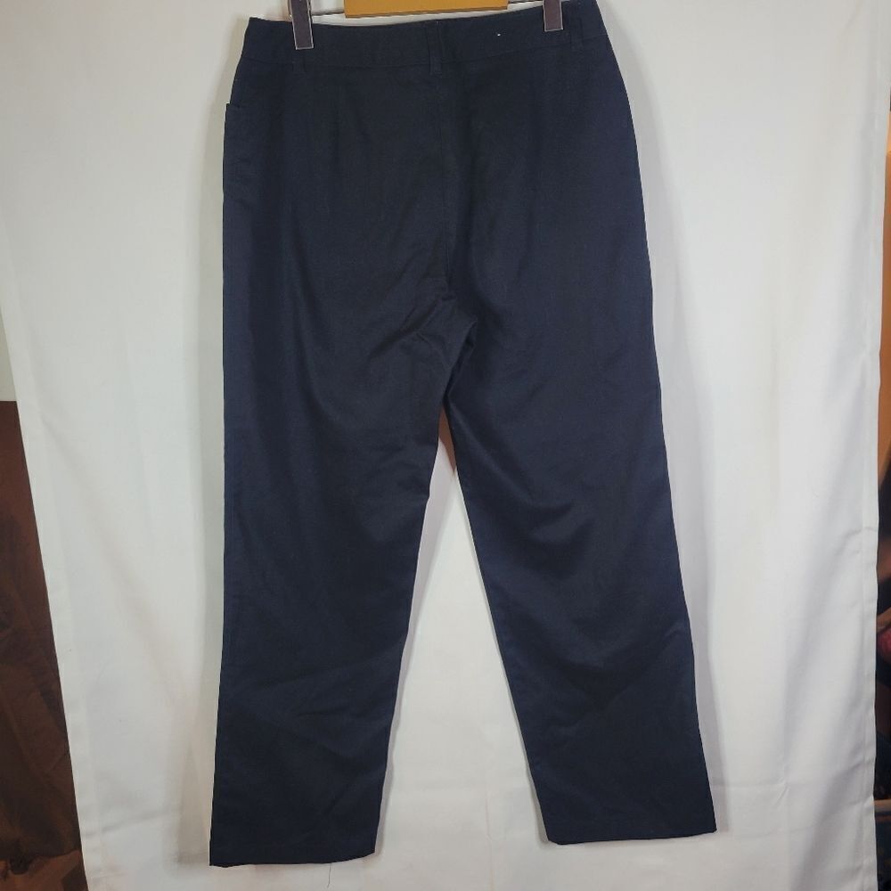 Denver Hayes Classic Fit Casual Cotton Black Trousers - Picture 8 of 10
